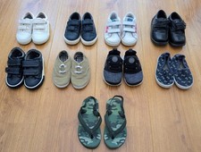 Baby Kleinkind Schuhe Paket x9 Nike Adidas Next Turnschuhe Sandalen UK Größe 4 & 5 Unisex-Kinder-Lauflernschuhe price