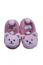 1 Paar Cartoon Bär Baby Boden Socken Winter warm Kleinkinder Laufschuhe rosa Unisex-Kinder-Lauflernschuhe price