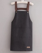Küchenschürze Schwarz – Wasserabweisend, Verstellbar, Unisex Küchenschürze price
