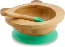 Baby Babyschale aus Bambus - Bambusschale Kinder Breischale Schüssel m. Saugnapf Babyschale price