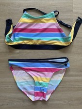 Ernstings Family Yigga Zweiteiler Bikini bunt gestreift 134/140 Mädchen-Bademode price