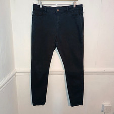 Next Damen Jeans Schwarz Größe UK 16 Skinny High Waist Denim Baumwollmischung Capsule Bayan Jeans / Kot Pantolon price