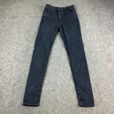 Levi's Damen Jeans Slim Skinny High Waist 26 30 UK 8 Stretch Dark Wash Blau Bayan Jeans / Kot Pantolon price