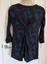 White Stuff Holly Jersey Tunika Kleid UK 12 grau Mlt Blumen Twist Knoten bescheiden Neu mit Etikett Modest-Tunika price