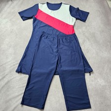 Bescheidenes Bademoden Set Damen 3XL Marine Rosa Colourblock Tunika & Hose Modest-Tunika price