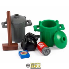 Lego Mülleimer | Mülleimer mit Müllsack und Knusperpackung / Cola Dose Trash Bins price