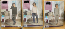 Damen Pyjama Schlafanzug Lang Baumwolle Pyjama-Set Nachtwäsche S M L Damenpyjama price