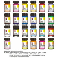 Marabu TEXTIL & TEXTIL NEON - Textilfarbe, 15ml-Glas Glasfarbe price