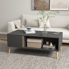 Couchtisch für Wohnzimmer Mitteltisch mit Ablagefächern und Schränken Orta Sehpa price