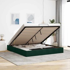 Ottoman Bettrahmen ohne Matratze Home Bettbasis Matratzenunterlage Samt vidaXL Bettbasis price