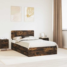 Bettrahmen mit Schubladen mit Kopfteil Holzwerkstoff Moderner Bettbasis vidaXL Bettbasis price
