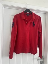 POLO RALPH LAUREN Jungen Poloshirt klassische Passform 14-15 Jahre Large rot Jungenhemd price