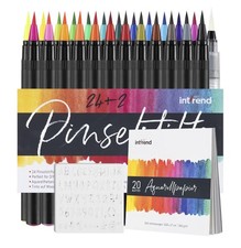 int!rend 24 Aquarellstifte Pinselstifte - Brush Pen Set - 2 Wasserpinselstifte - Kalem Seti price