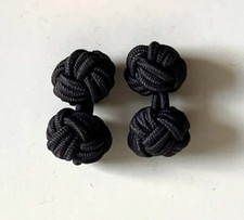 Neu Manschettenknopf Knoten Manschettenknoten Anthrazit Dunkelgrau Manschettenknopf price
