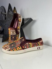 Vintage Kelim Damen Slipper Schuhe,Kilim Teppich Gobelin Stoff Schuhe Gr.38 Kilim price