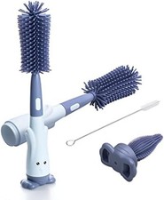 Baby Flaschenbürste Silikon Set mit Sauger & Strohhalm Bürste Hygienisch BPA Fre Babyflaschen-Sauger price