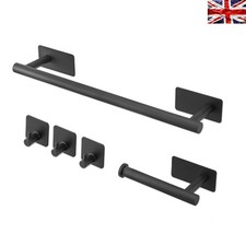5-teiliges selbstklebendes Bad-Accessoire-Set: Elegant Schwarz, ohne Bohren Banyo Aksesuar Seti price