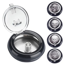 Taschenaschenbecher Mini mit Deckel kleiner Reiseaschenbecher Glutkiller schwarz Aschenbecher price
