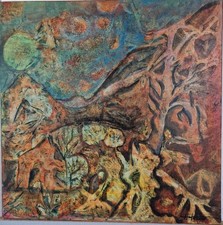 Acrylbild gebraucht 30 X 30 cm Keilrahmen Haushaltsauflösung Verborgener Schatz Ölgemälde price