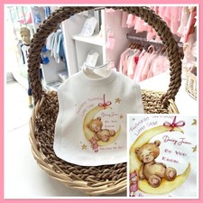 Personalisiertes Baby Mädchen Lätzchen Babyparty Geschenk Krankenhaus Outfit Ankündigung Funkeln Baby-Erstausstattung fürs Krankenhaus price