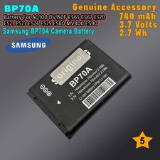 Original Samsung Digitalkamera Akku BP70A / BP-70A 740mAh Digital Camera Batteries price