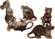 Figurendiscounter Maus Braun 5x3x5cm Polyresin wetterfest Dekofigur Dekofigur price
