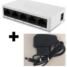PXILINK Switch 5 Port RJ45 Fast Ethernet 10/100 Mbit Netzwerk Hub LAN + Netzteil Hub & Switch price