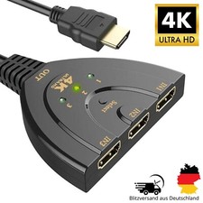 HDMI 3in1 Splitter Switch Kabel Adapter Umschalter Verteiler Hub 4K @60Hz UHD TV Hub & Switch price