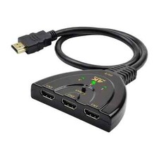 HDMI Switch Kabel Adapter Splitter 3in1 Verteiler Umschalter Hub Full HD 1080P Hub & Switch price
