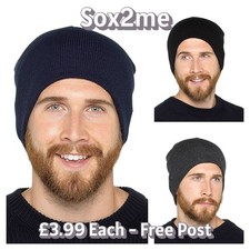 HERREN BEANIE MÜTZEN THERMO OUTDOOR WALKING ARBEIT BAUMEISTER FAHRER WINTER ONE SIZE Erkek Beresi price