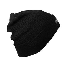Herren Schwarz Thermo Isoliert Winter Beanie Mütze Warm Mütze Fleece Gefüttert Strickmütze Erkek Beresi price