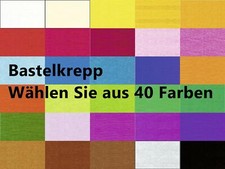 Bastelkrepp 250 x 50 cm gerollt, Krepp-Papier * Auswahl Bastelpapier price
