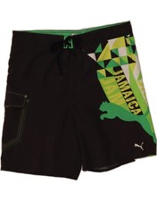 Puma Herren Graphic Bademode Large schwarz Polyester BB14 Erkek Plaj Giyimi price