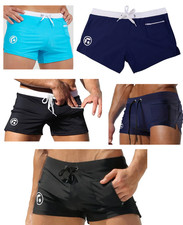 Seobean Herren Bademode Low Rise Boxershorts Badeanzug Sexy Shorts Tasche UK Erkek Plaj Giyimi price