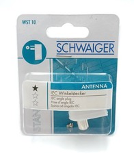 2 x Schwaiger IEC Winkelstecker WST10 532 weiß, 1 Stk.  SAT- & TV-Zubehör TV-Zubehör price