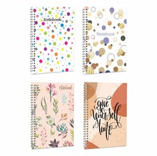 A5 Notizbuch Spirale Hardcover Design Doppeldraht gefüttert liniert Notizblock Journal Spiralli Defter price