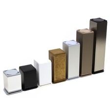 60-180mm / 40x40 MODERN ALUMINIUM Möbelfuß Möbelfüße Sockelfuß Schrankfuß Fuße Möbelzubehör price
