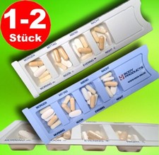 1-2x Medikamentendispenser Pillendose Pillenbox Tablettendose Tablettenbox groß Dispenser price