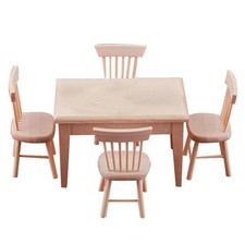 1: 12 Puppenhaus Mini Tisch Und Stuhl Set Möbel Leben Szene Ornament Tisch- und Stuhlset price