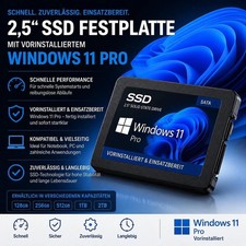 2.5" SSD Festplatte mit Windows 11 Pro vorinstalliert | PC Laptop | 128GB - 1TB SSD / Solid State Drive price