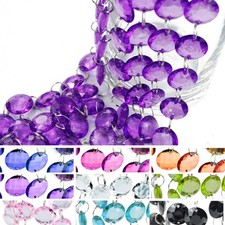 1 m Kristallgirlande Kristallkette Kristalle Diamanten Deko Acryl Kristall Kette Diamantkette price