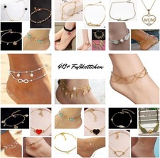 Fußkette Fußkettchen Fusskette | 80+ VARIANTEN | Armband Kette Schmuck Mode NEU Diamantkette price