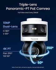 Reolink OMVI 3i 18MP PoE AI Kamera | 10MP Panorama + 8MP Tracking | Versiegelt Neu in OVP Security Cameras price