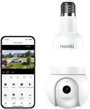 Überwachungskamera Funk Innen Außen, 5MP 3K PTZ 350°, Dual-Band WiFi 6, E27 Security Cameras price