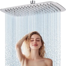 HardiValue 14 Zoll Ganzmetall extra großer Regenduschkopf, rechteckiger Duschkopf Shower Head price