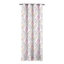 Ösenvorhang Blackout VI - Polyester - Pink / Gelb Blackout Vorhang price