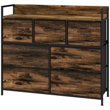 HOMCOM Kommode, Sideboard mit 7 Faltbaren Schubladen aus Stoff, Refurbished Kommode price