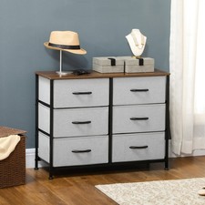 Kommode Schubladenschrank Sideboard mit 6 klappbaren Stoffschubladen Refurbished Kommode price