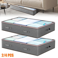 2/4er Pack Unterbettkommode Schwarz 100x50x15cm Unterbett Aufbewahrung Kommode Kommode price