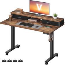 Elektrischer Stehpult mit integrierter Steckdosenleiste, 120 x 60 x (72-120) cm, verstellbar Desk price